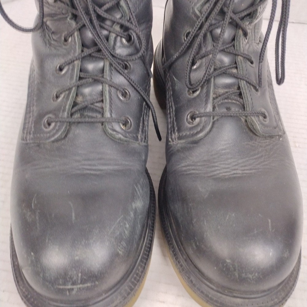 Red Wing Work Boots Mens 8.5D Black Leather ASTM F2892-18 EH USA Made Soft Toe - Picture 3 of 15
